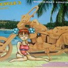 HARLEY HOG 3D Wooden MOTORCYCLE PUZZLE 110pc Challenging, Educational, Creative Woodcraft Model HARLEY HOG 3D Wooden MOTORCYCLE PUZZLE 110pc Challenging, Educational, Creative Woodcraft Model