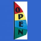 8.5 FT Commercial Retail Store - OPEN - Feather Banner Sign