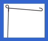 3 Piece Garden Banner Pole - Heavy Duty