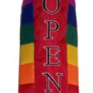 Commercial Retail Store - OPEN - Windsock Sign - Rainbow Design 40in