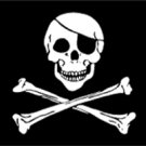 Jolly Roger Pirate Flag 3x5 Boat/Motorcycle