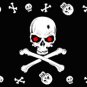 Red Eye Skulls Pirate Flag 3x5 Boat/Motorcycle