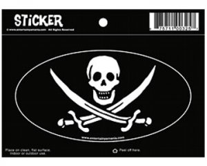 Jack Rackham Oval Pirate Sticker!