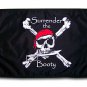 Large 3âX5â Surrender the Booty Pirate Flag!