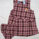 Dora check dress w panty
