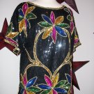Floral Sequin Top
