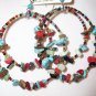 Beaded Circle Earrings