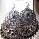 Silver/Black Earrings