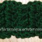 Crochet *Hunter Green* Headband *compatible for clips* Fits 16"-22"