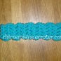 Crochet *Turquoise Blue* Headband *compatible for clips* Fits 16"-22"