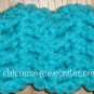 Crochet *Turquoise Blue* Headband *compatible for clips* Fits 16"-22"
