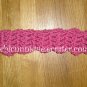 Crochet *Light Rasberry* Headband *compatible for clips* Fits 16"-22"