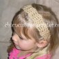 Crochet *Tan* Headband *compatible for clips* Fits 16"-22"