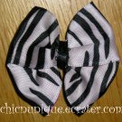 New! Zebra Print Hair Bow on Your Choice of Clip