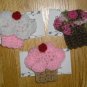 Adorable Cherry or Blueberry Cupcake Birthday Hair Clip or Pin *New With Tags*
