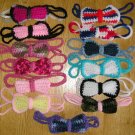 New! Crochet Headband & Attached Crocheted Bow *Colors & Size of your choice*  *FREE SHIPPING*
