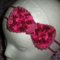 New! Crochet Headband & Attached Crocheted Bow *Colors & Size of your choice* *FREE SHIPPING*