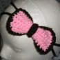New! Crochet Headband & Attached Crocheted Bow *Colors & Size of your choice* *FREE SHIPPING*