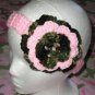 New With Tags Pink Camo Camoflauge Headband & Flower Clip *Any Size or Color Combo*