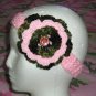 New With Tags Pink Camo Camoflauge Headband & Flower Clip *Any Size or Color Combo*
