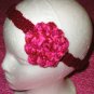 New With Tags Pink Tones Headband & 3 Layering Flower Clip