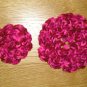 New With Tags Pink Tones Headband & 3 Layering Flower Clip