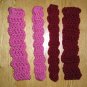New With Tags Pink Tones Headband & 3 Layering Flower Clip