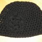 Baby Toddler Crochet Black Flower Photo Hat Beanie *Any Size Available*