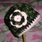 PINK &acirc;�� GREEN CAMO&acirc;�� Crochet Flower Photo Hat Beanie *Any Size*