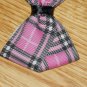 New! Boutique Pink & Black Plaid 3" Hair Bow