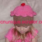 Adorable Cherry Cupcake Birthday Hat -Any Size Available- *Infant-Adult*