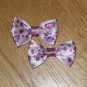 Fashionable Pink & Purple Princess Crown Hair Bows Set of 2