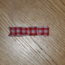 Mini Red & White Checkered Gingham Hair Bow