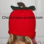 NEW! Fall Boutique Apple Crochet Hat *Any Size Available*