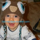 Adorable Boy's Owl Hoo Hat *Any Size Available*