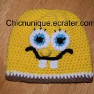 Boy's Spongebob Squarepants Crochet Hat W/ Trim*Any Size Available*