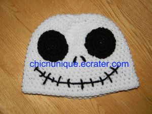 Nightmare Before Christmas, Jack Skellington Crochet Hat *Any Size Available*