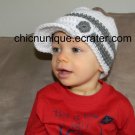 Newsboys City Cap Brim Crochet Hat *Any Size/Color Available*