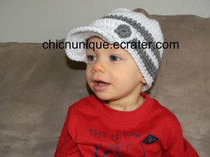 Newsboys City Cap Brim Crochet Hat *Any Size/Color Available*