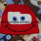 Disney Cars Lightning McQueen Crochet Hat *Any Size Available*