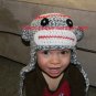Soft & Cuddlie Sock Monkey Hat Beanie *Any Size Available*