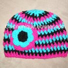 Rave Techno Bright Crochet Hat *Any Size Available*