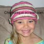 Adorable City Girl Brim Cap *Pink, Off White, & Brown* **Any Size Available**