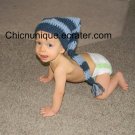 Boutique Infant Photo Prop Crochet Stocking Elf Hat Cap