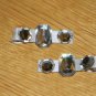 New!! Set of White & Clear Sparkle Gem Hair Clips
