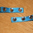 New!! Set of Turquoise Blue & Sparkle Gem Clips