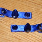 New!!  Set of Blue Sparkle Gem Hair Clips!