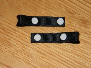 New!! Set of Black With White Polka Dot Hair Clips