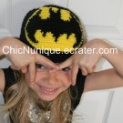 •◘• BATMAN!!  Custom Crochet Hat *Any Size Available* •◘•