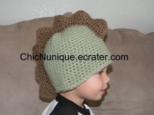 *Adorable Dino Dinosaur Stegasaurus Spike Beanie Cap Hat *Any Size Available*